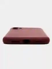 Тёмно-бордовый silicone Case чехол для iPhone (Айфон) 15, 14, 13, 12, 11, Pro, Max, Mini, Plus, XR, X, XS