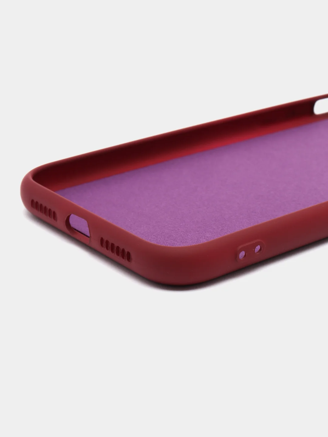 Тёмно-бордовый silicone Case чехол для iPhone (Айфон) 15, 14, 13, 12, 11, Pro, Max, Mini, Plus, XR, X, XS