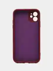 Тёмно-бордовый silicone Case чехол для iPhone (Айфон) 15, 14, 13, 12, 11, Pro, Max, Mini, Plus, XR, X, XS