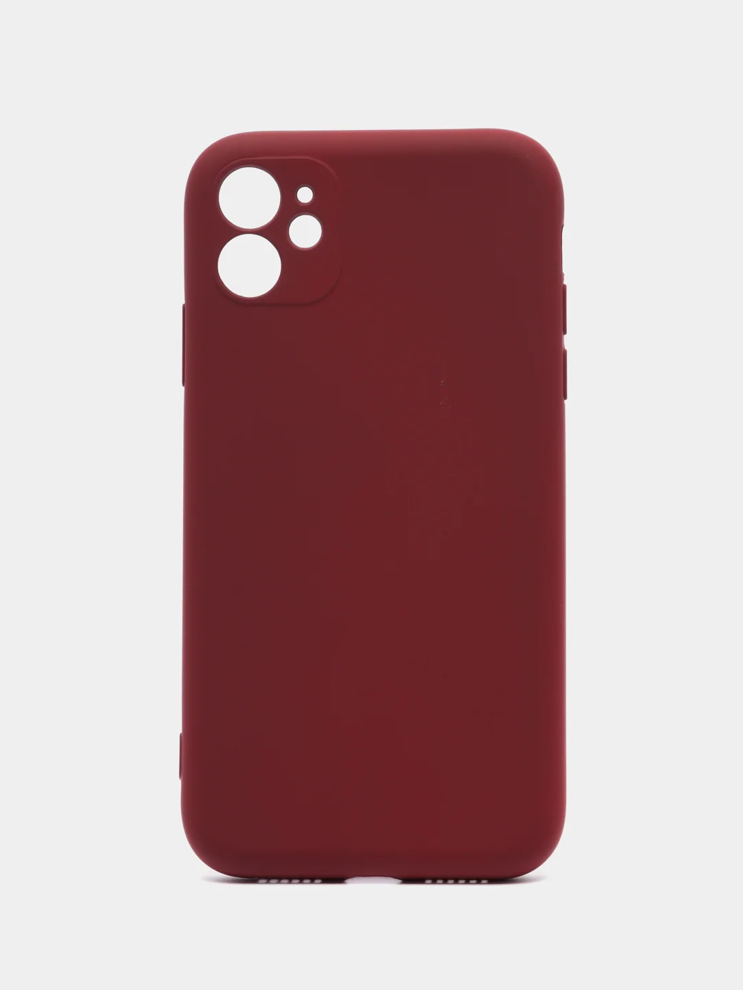 Тёмно-бордовый silicone Case чехол для iPhone (Айфон) 15, 14, 13, 12, 11, Pro, Max, Mini, Plus, XR, X, XS