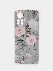 Кораллово-розовый силиконовый чехол на Infinix HOT 11S NFC / Инфиникс Хот 11S NFC прозрачный, с рисунком