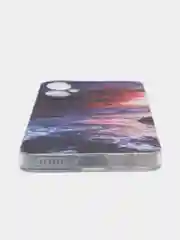 Фиолетовый чехол на Tecno Spark 9 Pro / Текно Спарк 9 Про прозрачный, с рисунком, защита камеры
