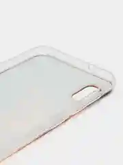 Светло-бежевый силиконовый чехол на Samsung Galaxy A10 / Самсунг А10 прозрачный с рисунком, защита камеры