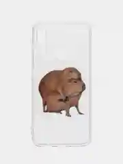 Бежевый силиконовый чехол на Xiaomi Redmi Note 7 / Сяоми Редми Нот 7 прозрачный, с рисунком