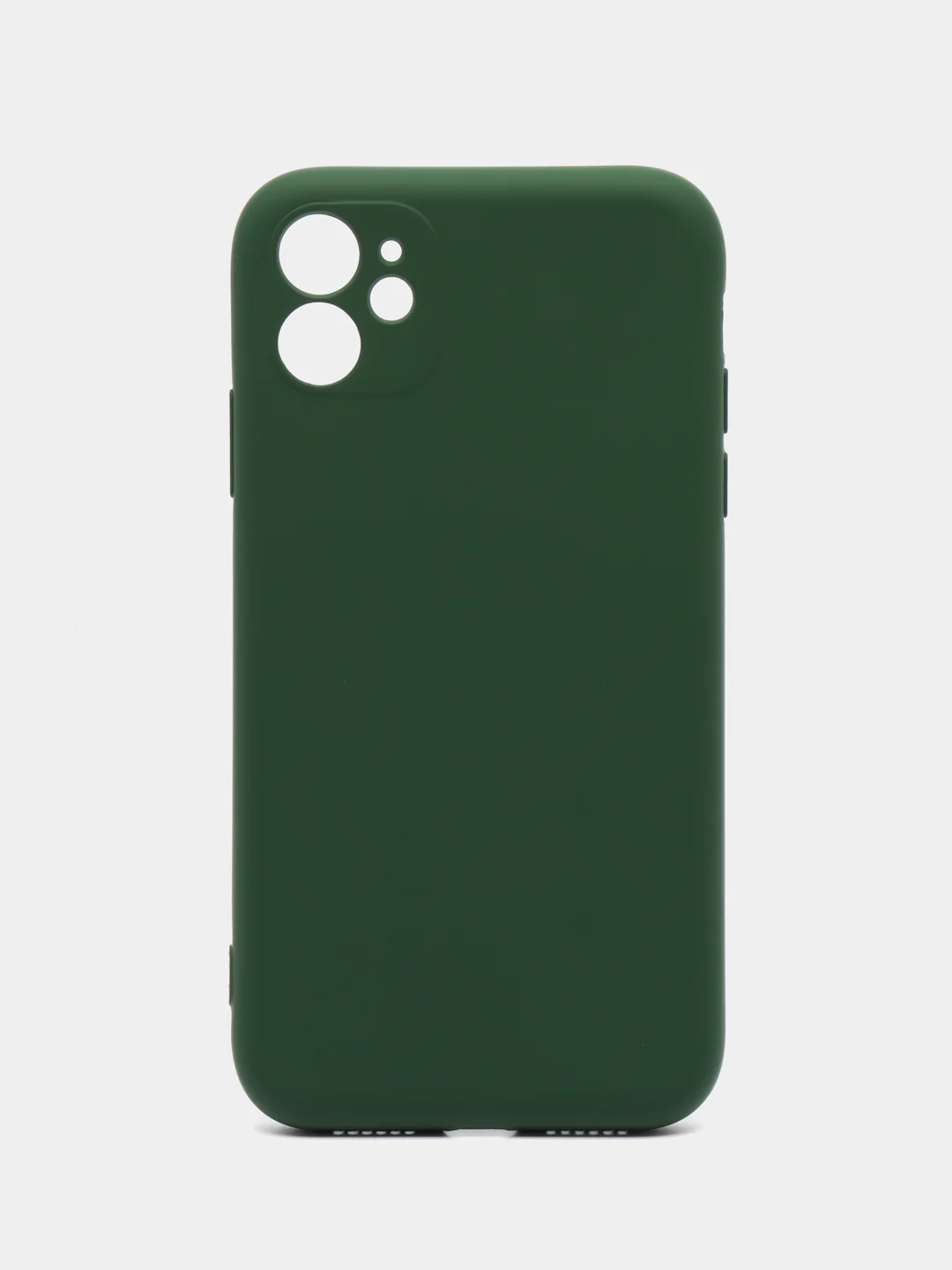 Зеленый silicone Case чехол для iPhone (Айфон) 15, 14, 13, 12, 11, Pro, Max, Mini, Plus, XR, X, XS