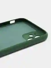 Зеленый silicone Case чехол для iPhone (Айфон) 15, 14, 13, 12, 11, Pro, Max, Mini, Plus, XR, X, XS