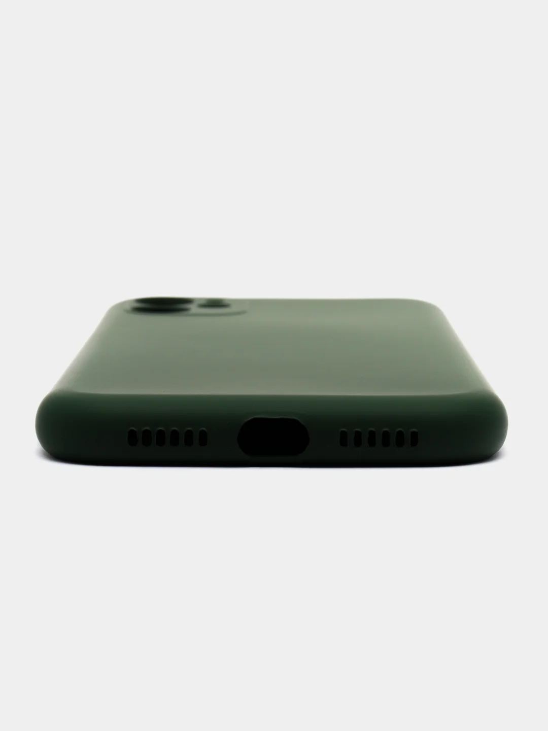 Зеленый silicone Case чехол для iPhone (Айфон) 15, 14, 13, 12, 11, Pro, Max, Mini, Plus, XR, X, XS