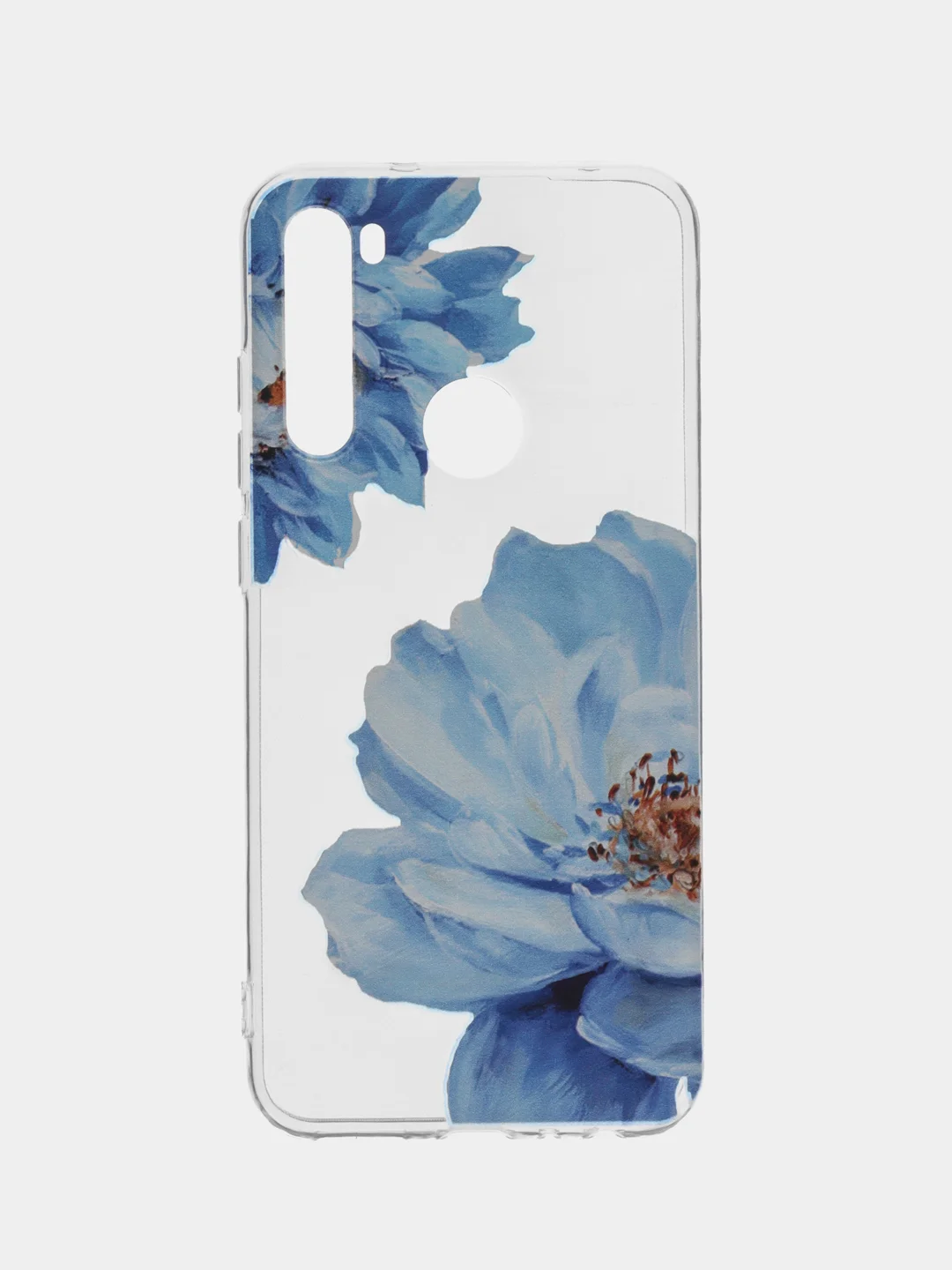 Лазурный силиконовый чехол на Xiaomi Redmi Note 8T / Сяоми Редми Нот 8T прозрачный, с рисунком
