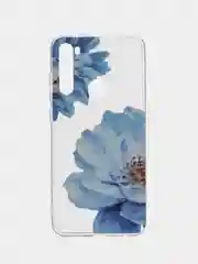 Лазурный силиконовый чехол на Xiaomi Redmi Note 8T / Сяоми Редми Нот 8T прозрачный, с рисунком