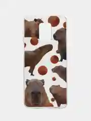 Терракотовый чехол на Xiaomi Redmi Note 9S/9 Pro / Сяоми Редми Нот 9S/9 Про прозрачный, с рисунком