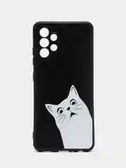 Бронзовый силиконовый чехол для Samsung Galaxy A32 4G, с принтом, с рисунком (Самсунг Галакси А32)