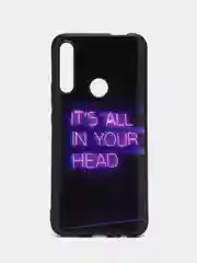 Серый силиконовый чехол для Honor 9X / 9X Premium / Huawei P Smart Z / Y9 Prime, с принтом, с рисунком (Хонор 9Х / у9 Прайм)