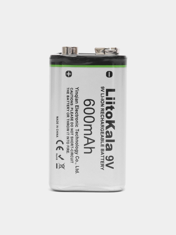 Аккумулятор Крона 600mAh 9V LiitoKala