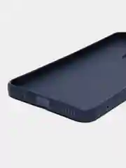 Синий чехолдля Honor X8a силиконовый BROSCORP матовый тонкий с бортиком- защитой вокруг камер