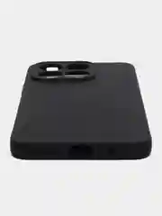 Черный чехолдля Honor X8a силиконовый BROSCORP матовый тонкий с бортиком- защитой вокруг камер