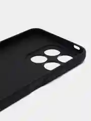 Черный чехолдля Honor X8a силиконовый BROSCORP матовый тонкий с бортиком- защитой вокруг камер