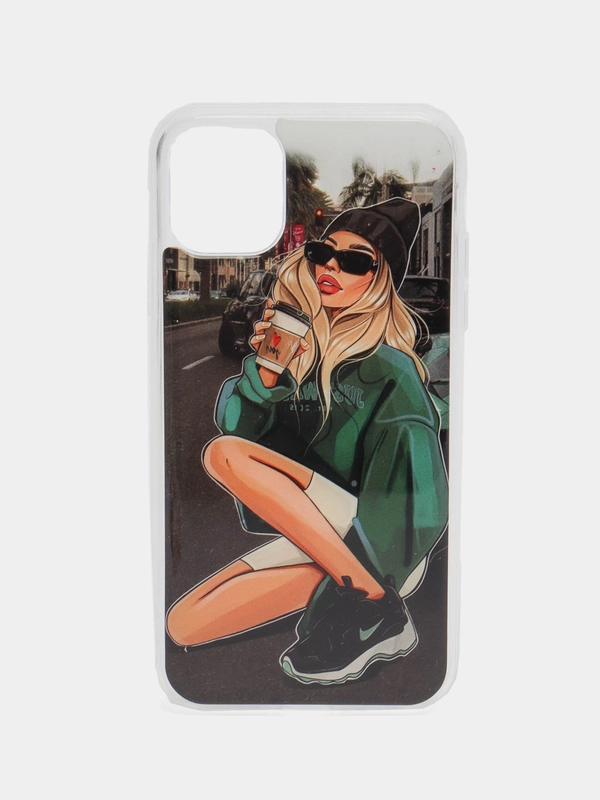 Силиконовый чехол для Apple iPhone 11, 12, 13, с принтом