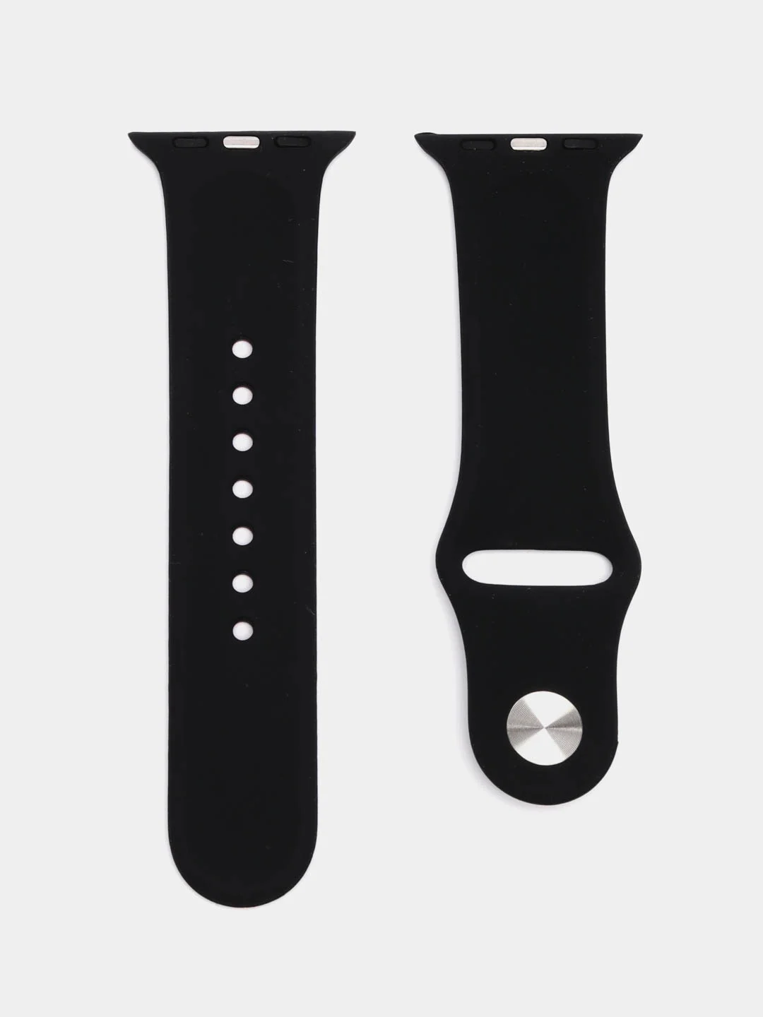 Тёмно-зелёный силиконовый ремешок для Apple Watch с рисунком