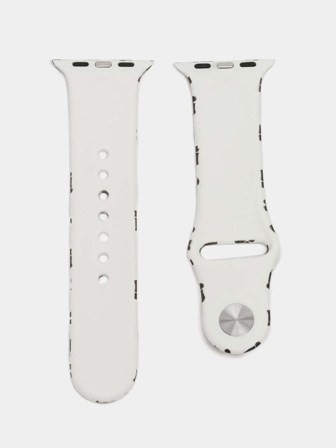 Силиконовый ремешок для Apple Watch с рисунком