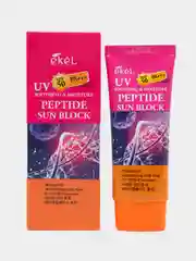Вишнёвый крем солнцезащитный Ekel Soothing & Moisture Sun Block SPF50/PA+++ 70 мл