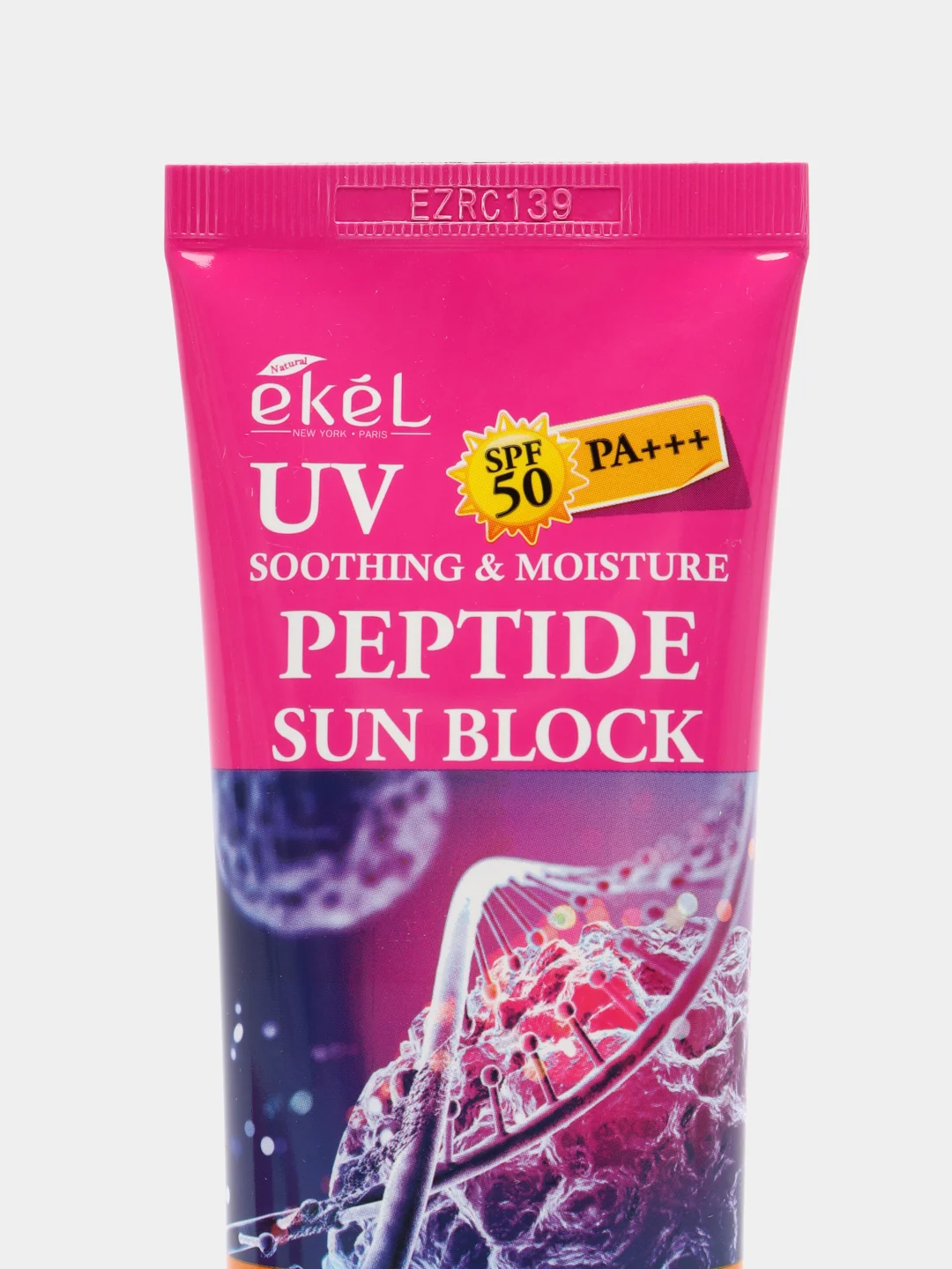Вишнёвый крем солнцезащитный Ekel Soothing & Moisture Sun Block SPF50/PA+++ 70 мл