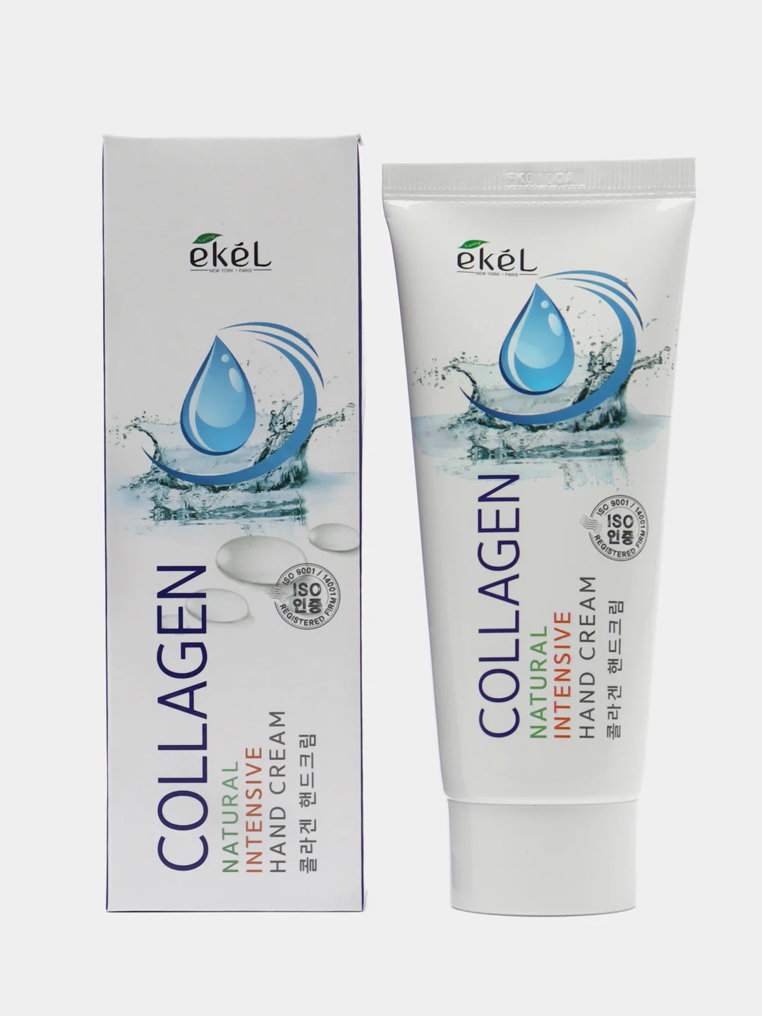 Синий корейский крем для рук Ekel Natural Intensive Hand Cream, 100 мл