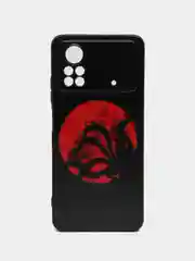 Синий меланж силиконовый чехол для POCO X4 Pro 5G, с принтом, с рисунком (Поко Х4 Про 5г)