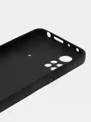 Синий меланж силиконовый чехол для POCO X4 Pro 5G, с принтом, с рисунком (Поко Х4 Про 5г)