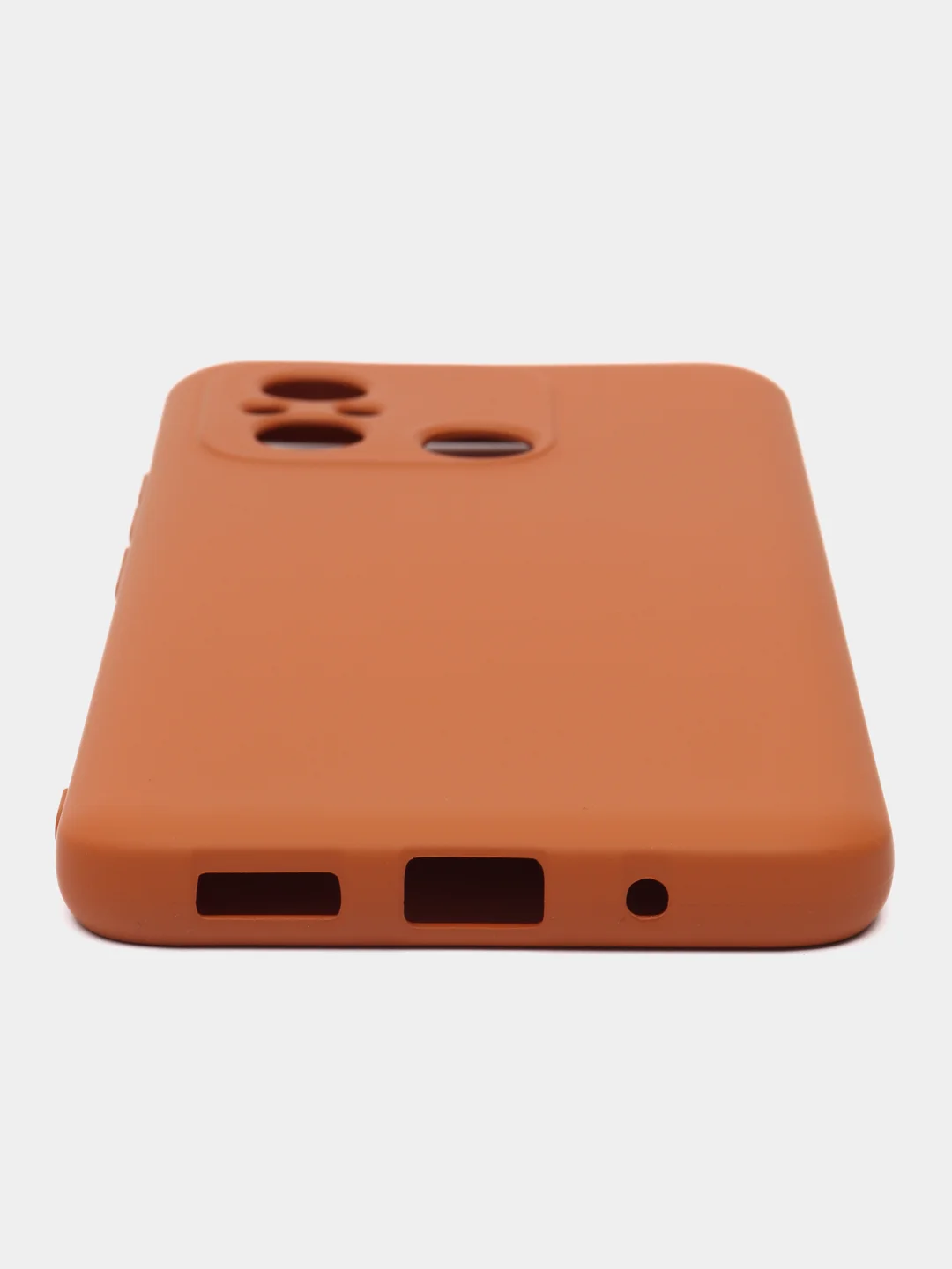 Коричневый чехол для Xiaomi Redmi 12C / Poco C55 (Сяоми Редми 12С/Поко С65), Silicone Case