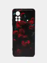 Оранжевый силиконовый чехол для POCO X4 Pro 5G, с принтом, с рисунком (Поко Х4 Про 5г)