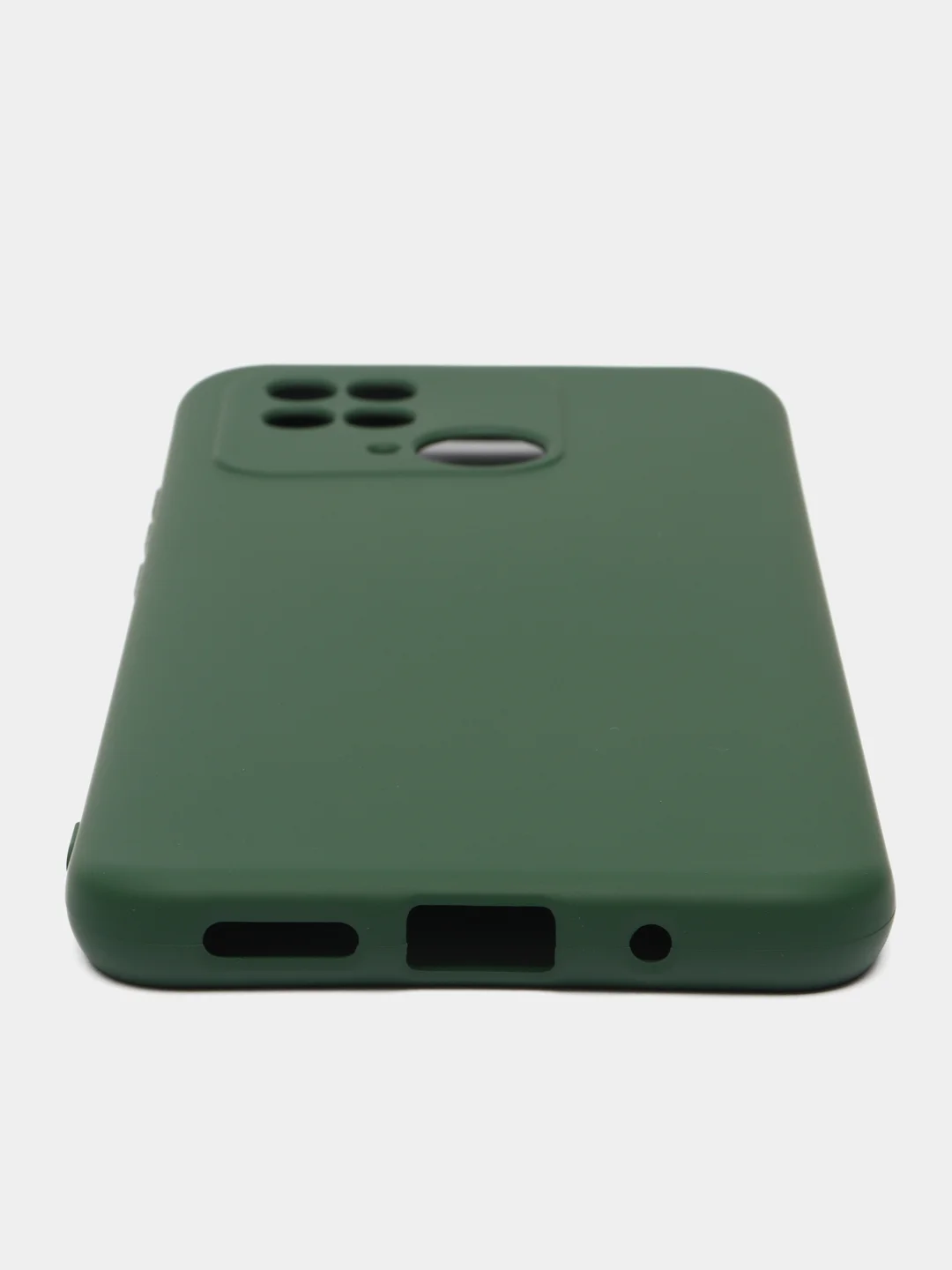 Зеленый чехол для Xiaomi Redmi 10C / Poco C40 (Сяоми Редми 10С / Поко С40), с мягкой подкладкой