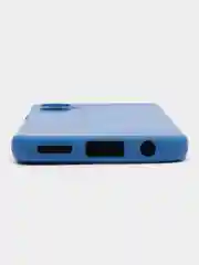 Синий силиконовый чехол для Tecno Camon 19 Neo (Техно Камон 19 Нео), Silicone Cover с мягкой подкладкой