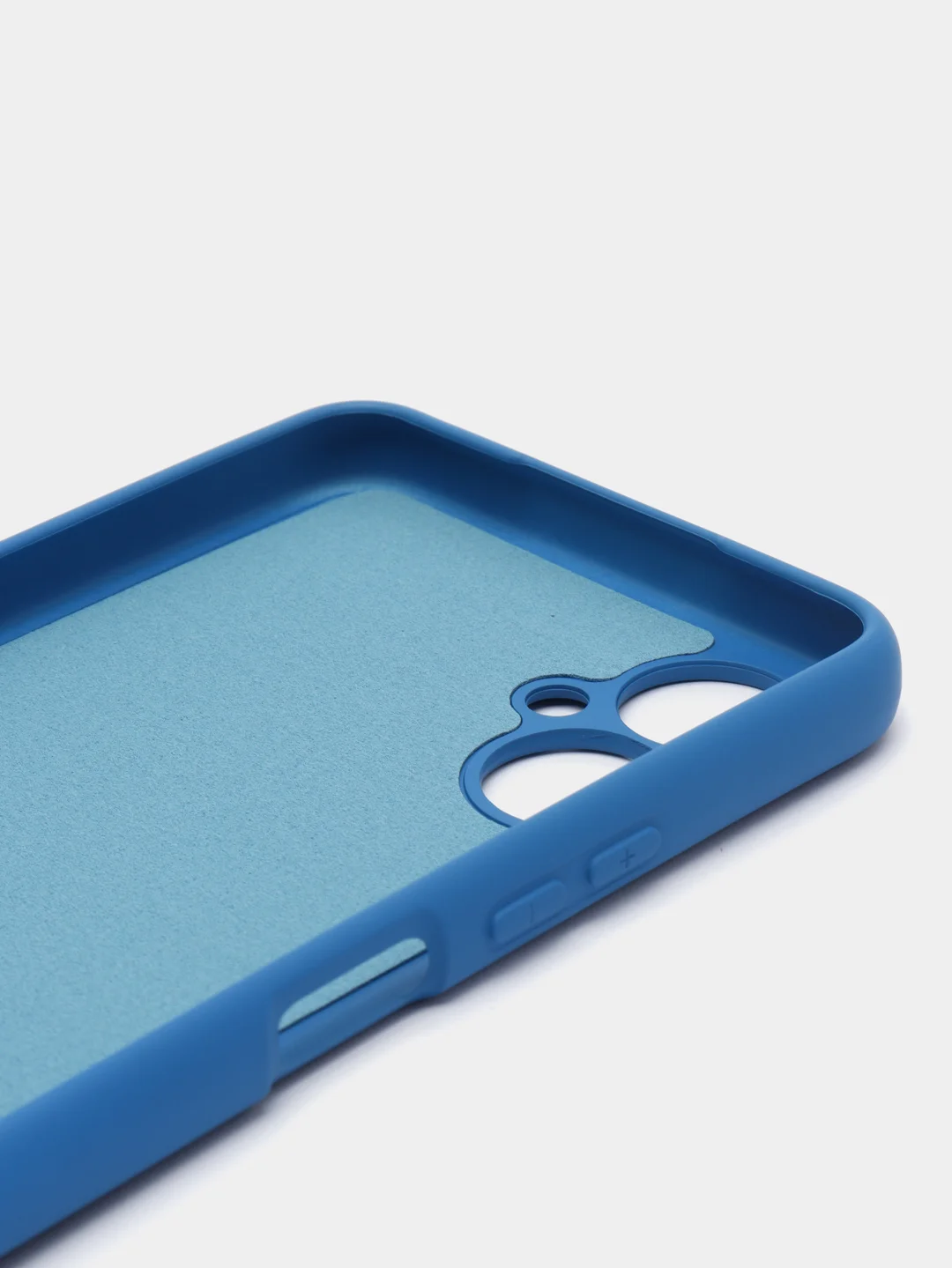 Синий силиконовый чехол для Tecno Camon 19 Neo (Техно Камон 19 Нео), Silicone Cover с мягкой подкладкой