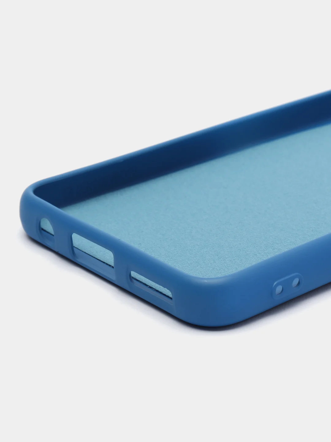 Синий силиконовый чехол для Tecno Camon 19 Neo (Техно Камон 19 Нео), Silicone Cover с мягкой подкладкой