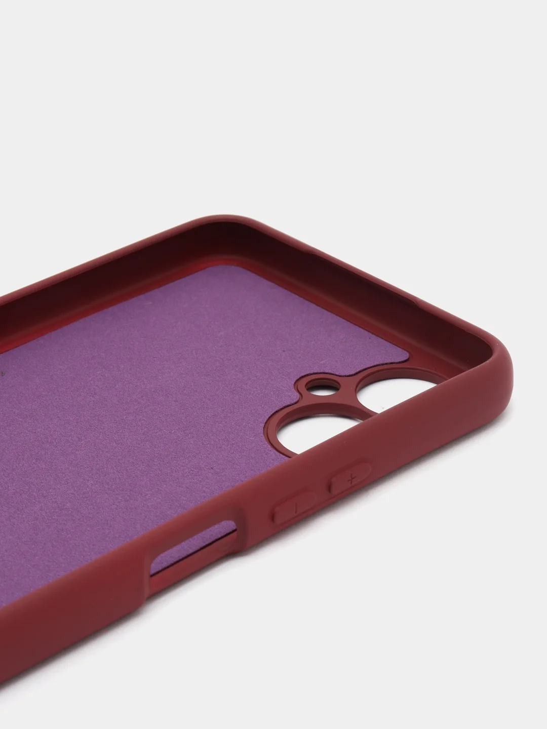 Тёмно-бордовый силиконовый чехол для Tecno Camon 19 Neo (Техно Камон 19 Нео), Silicone Cover с мягкой подкладкой