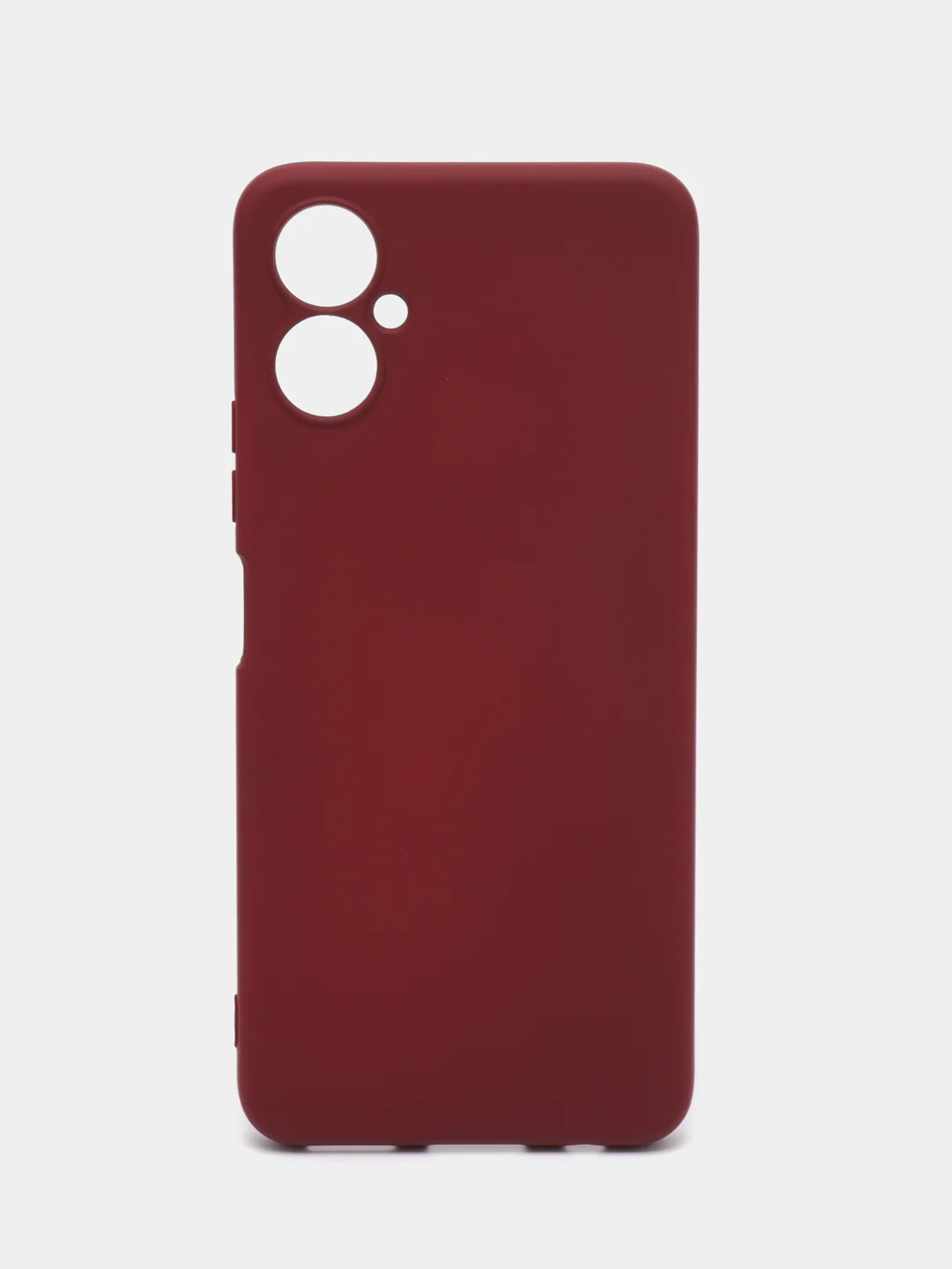 Тёмно-бордовый силиконовый чехол для Tecno Camon 19 Neo (Техно Камон 19 Нео), Silicone Cover с мягкой подкладкой