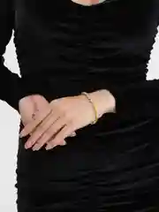 Бронзовый браслет с камушками, женский