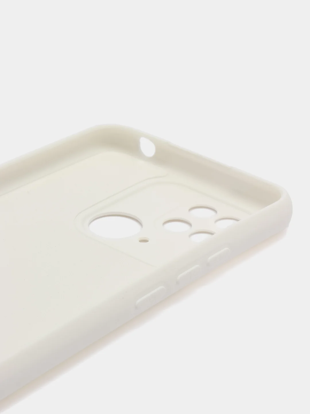 Белый чехол для Xiaomi Redmi 10C / Poco C40 (Сяоми Редми 10С / Поко С40), с мягкой подкладкой