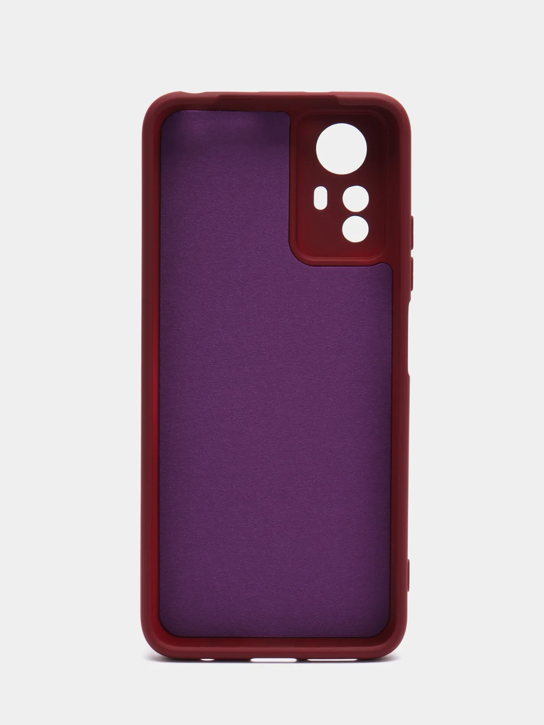 Тёмно-бордовый чехол для Xiaomi Redmi Note 12S (Редми Нот 12С), Silicone Case