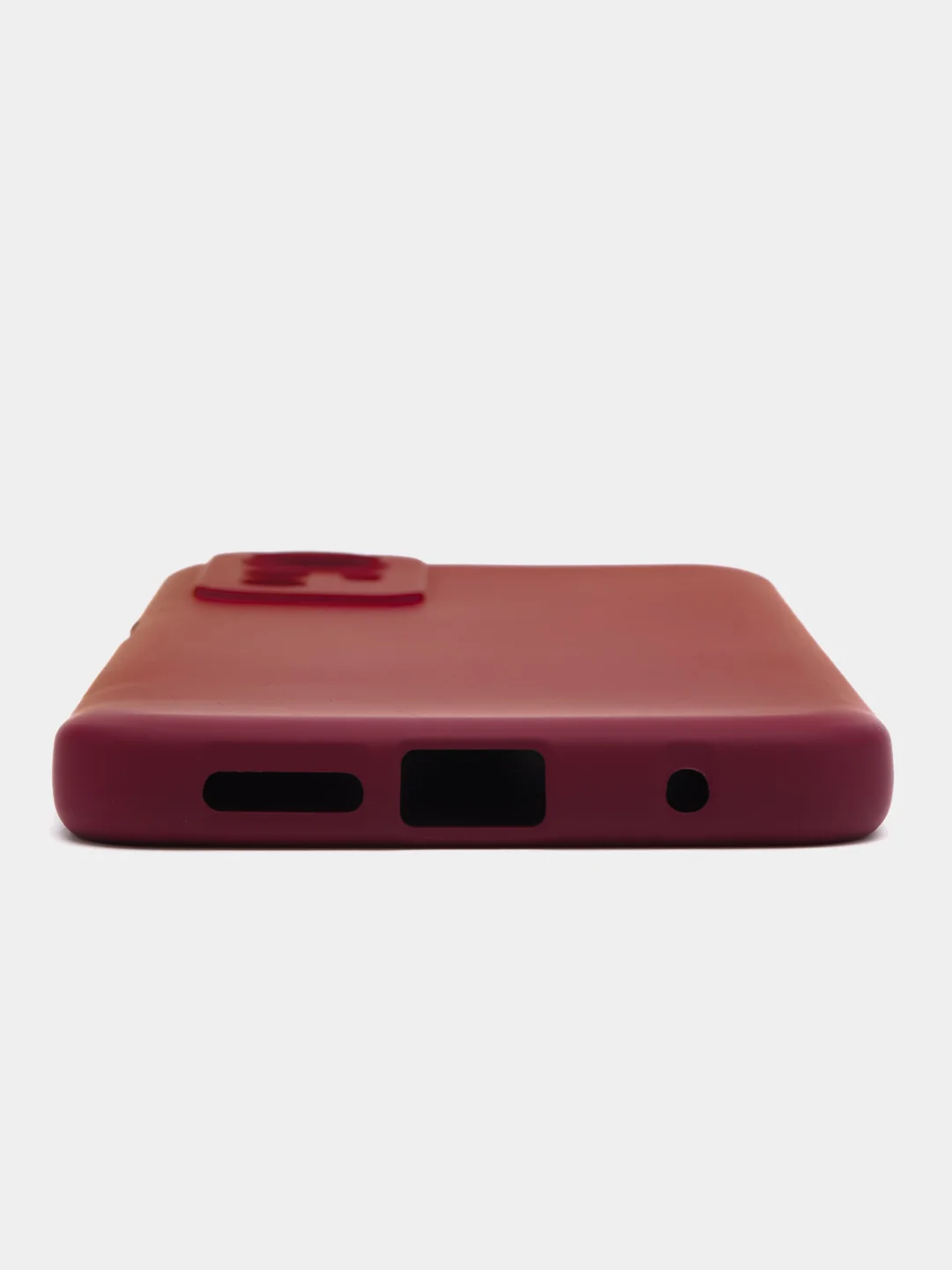 Тёмно-бордовый чехол для Xiaomi Redmi Note 12S (Редми Нот 12С), Silicone Case
