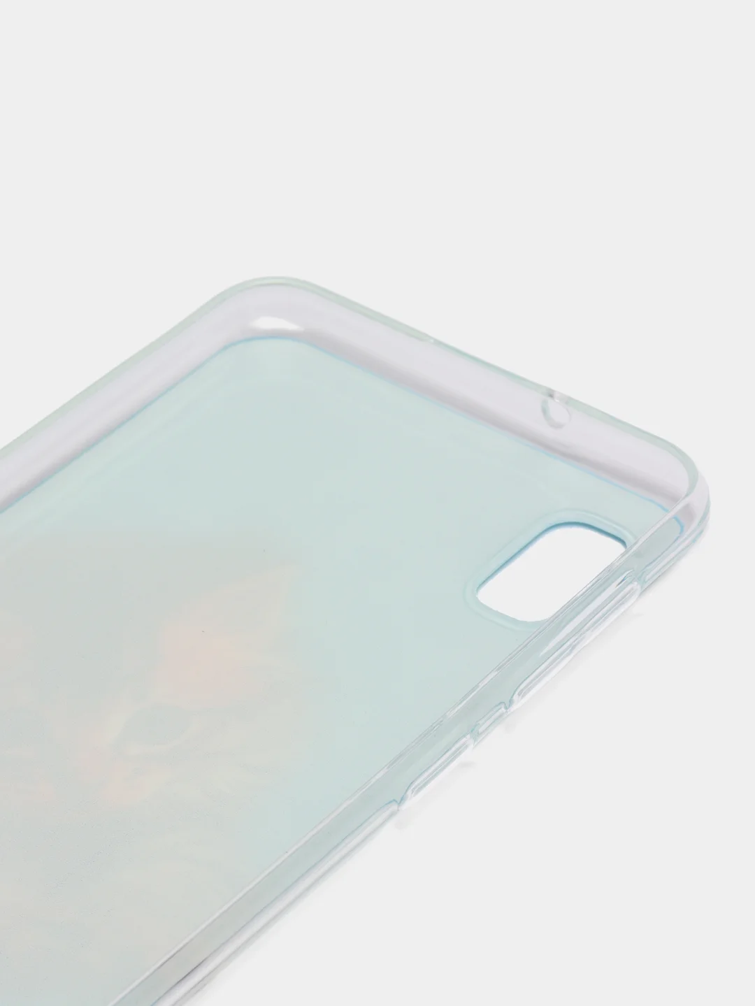 Светло-коричневый силиконовый чехол на Samsung Galaxy A10 / Самсунг А10 прозрачный с рисунком, защита камеры