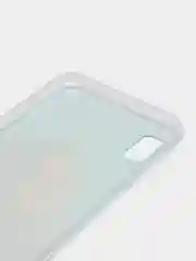 Светло-коричневый силиконовый чехол на Samsung Galaxy A10 / Самсунг А10 прозрачный с рисунком, защита камеры