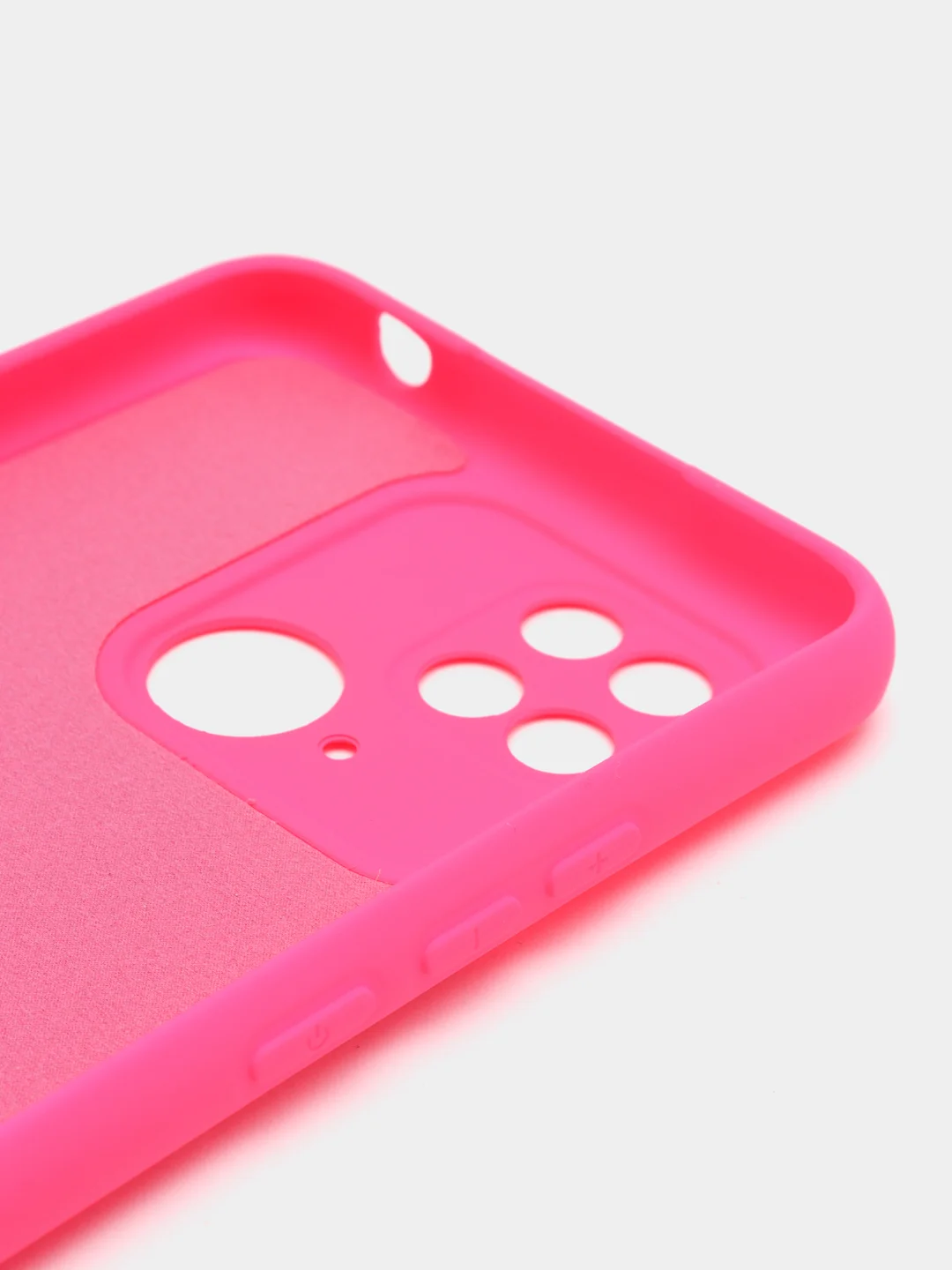 Фуксия чехол для Xiaomi Redmi 10C / Poco C40 (Сяоми Редми 10С / Поко С40), с мягкой подкладкой