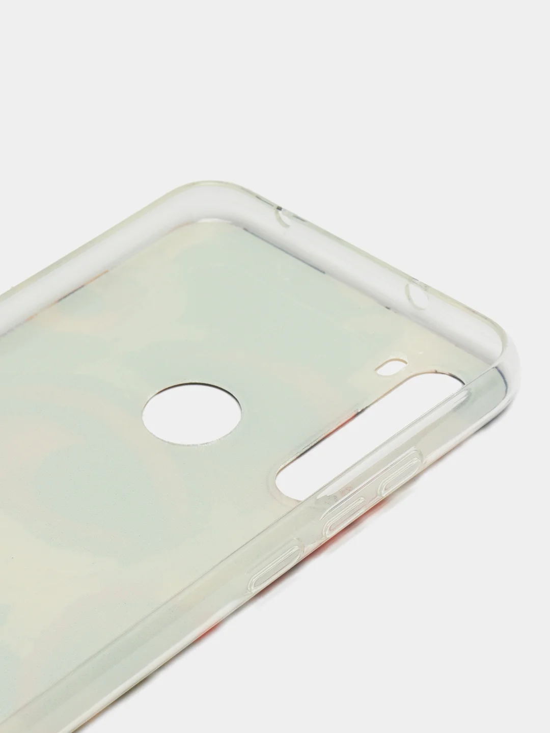 Кремовый силиконовый чехол на Xiaomi Redmi Note 8T / Сяоми Редми Нот 8T прозрачный, с рисунком