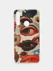 Кремовый силиконовый чехол на Xiaomi Redmi Note 8T / Сяоми Редми Нот 8T прозрачный, с рисунком