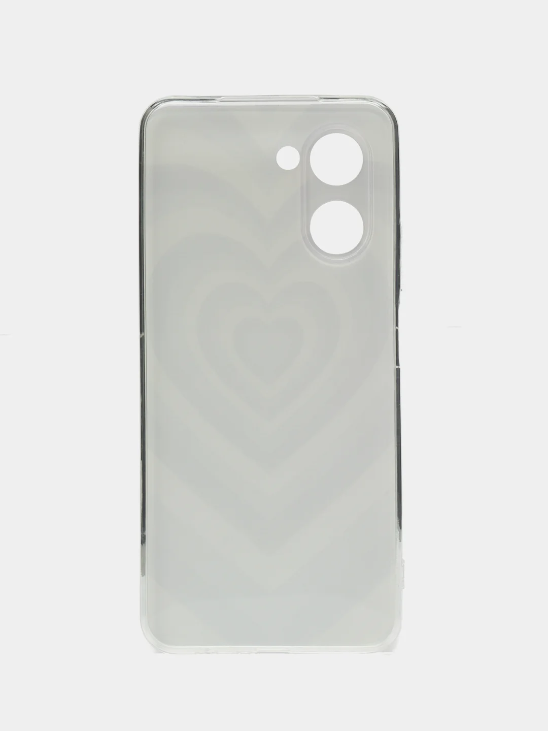 Лавандовый силиконовый чехол на Realme C33 / Реалми С33 прозрачный, с рисунком, защита камеры
