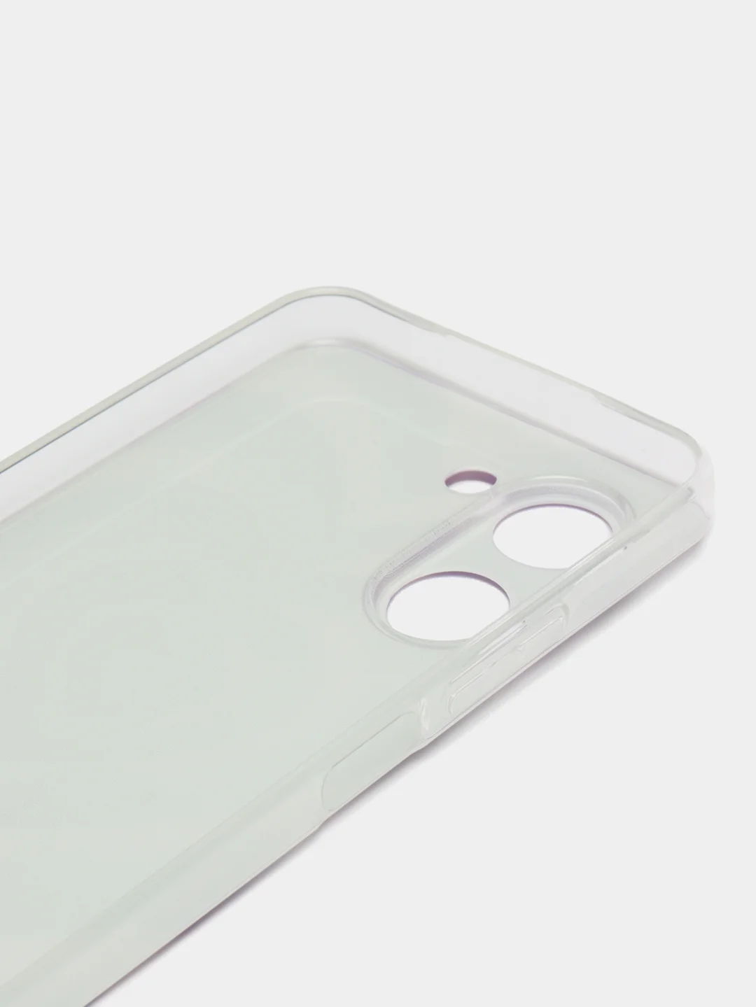 Лавандовый силиконовый чехол на Realme C33 / Реалми С33 прозрачный, с рисунком, защита камеры