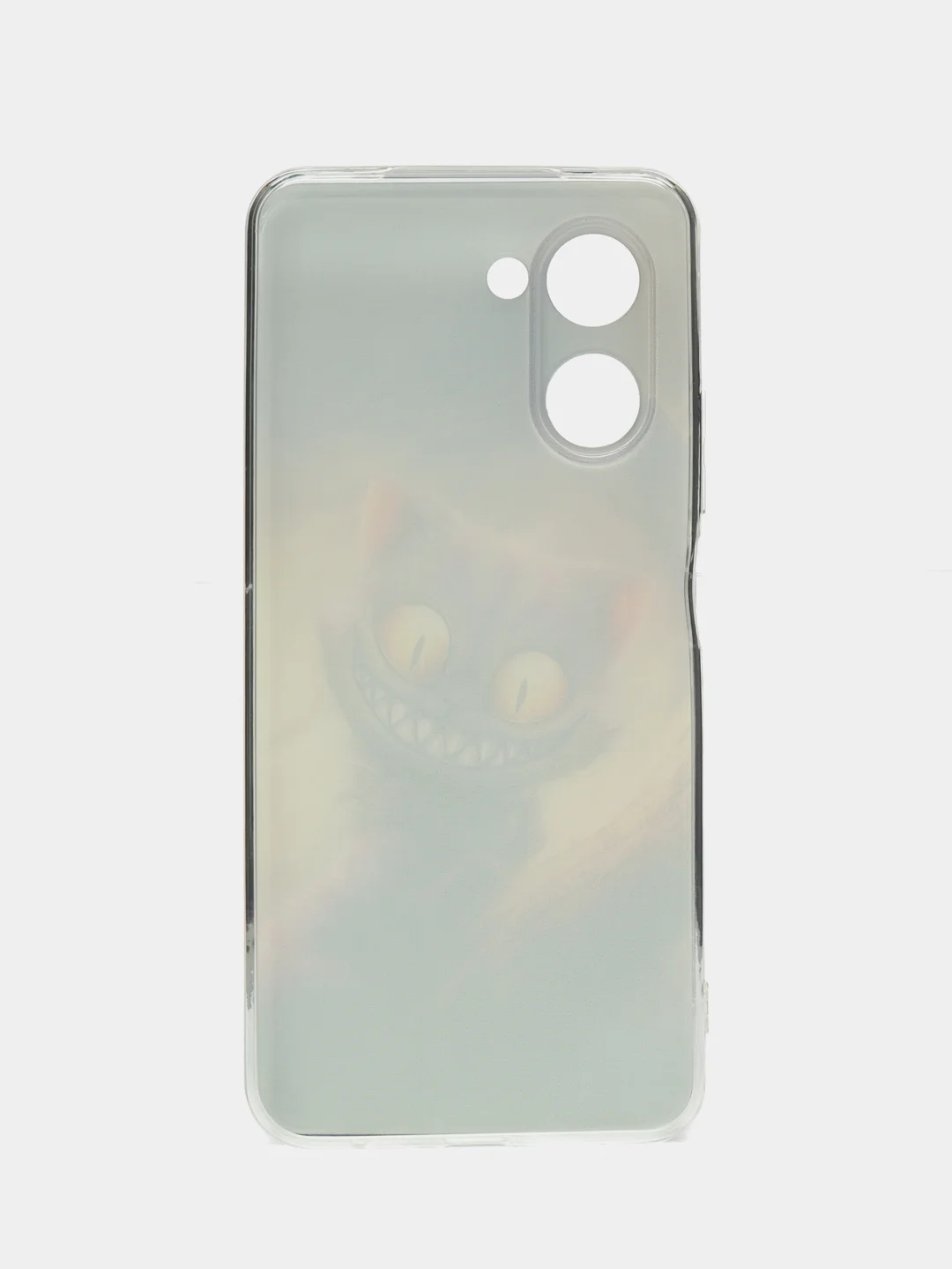 Индиго силиконовый чехол на Realme C33 / Реалми С33 прозрачный, с рисунком, защита камеры
