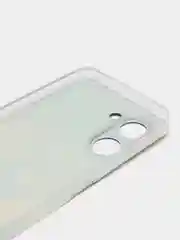 Индиго силиконовый чехол на Realme C33 / Реалми С33 прозрачный, с рисунком, защита камеры