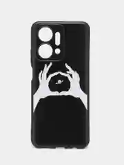 Пастельно-коралловый чехол для HONOR X7a / X7a Plus, с принтом, с рисунком (Хонор Икс Х7А Плюс)